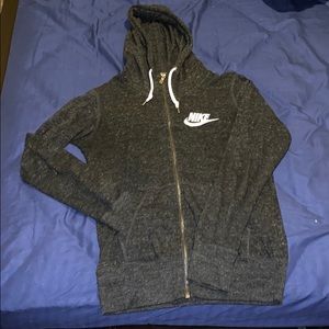 Nike black/grey zip up hoodie